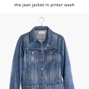 Madewell jean jacket in Pinter wash size medium